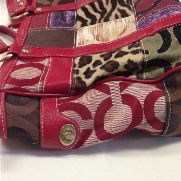 Used Coach patchwork shoulder bag - Picture 4 of 8